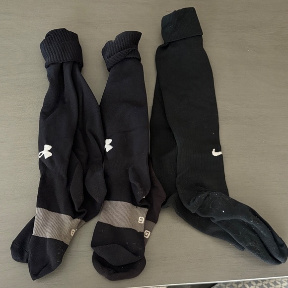 Nike Black and Gray Athletic Socks - Picture 1 of 1